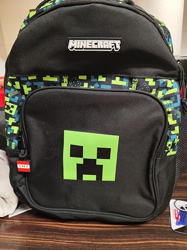 Mochila Escolar MINECRAFT TNT – Oficial, Resistente, 32x15x42 Cm, Espalda Acolchada Y Cremalleras Suaves