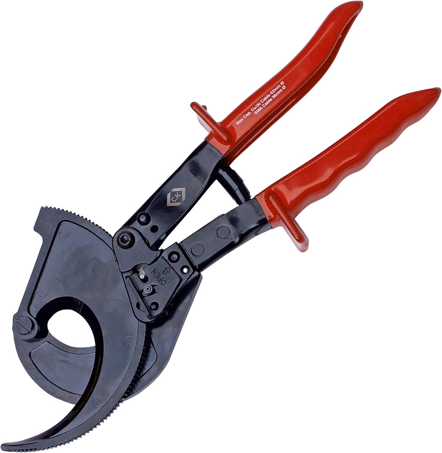 C.K T3678 Heavy Duty Ratchet Cable Cutter - Red