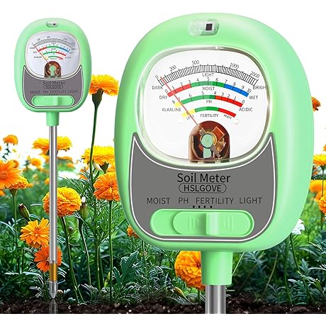 HSLGOVE 4-in-1 Soil Tester: The Ultimate Soul Tester for Your Plants' Health