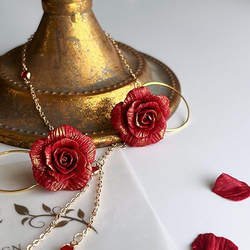 Miniatura 3 de Cortadores de arcilla de pétalos de flores, para hacer aretes, 1 molde de arcilla polimérica de prensa de pétalos, cortadores para fabricación de