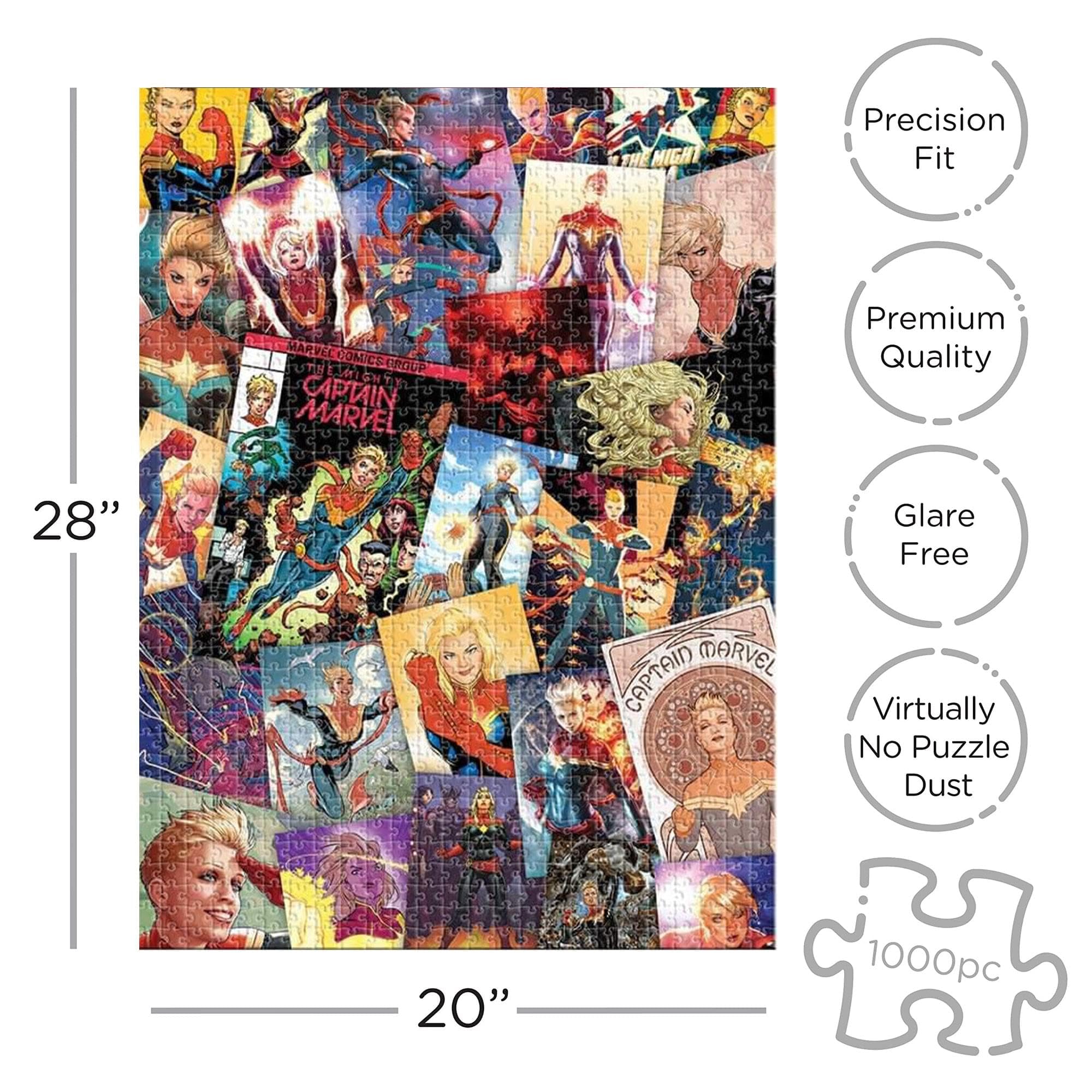 Marvel Captain Marvel Collage 1000 pc Puzzle