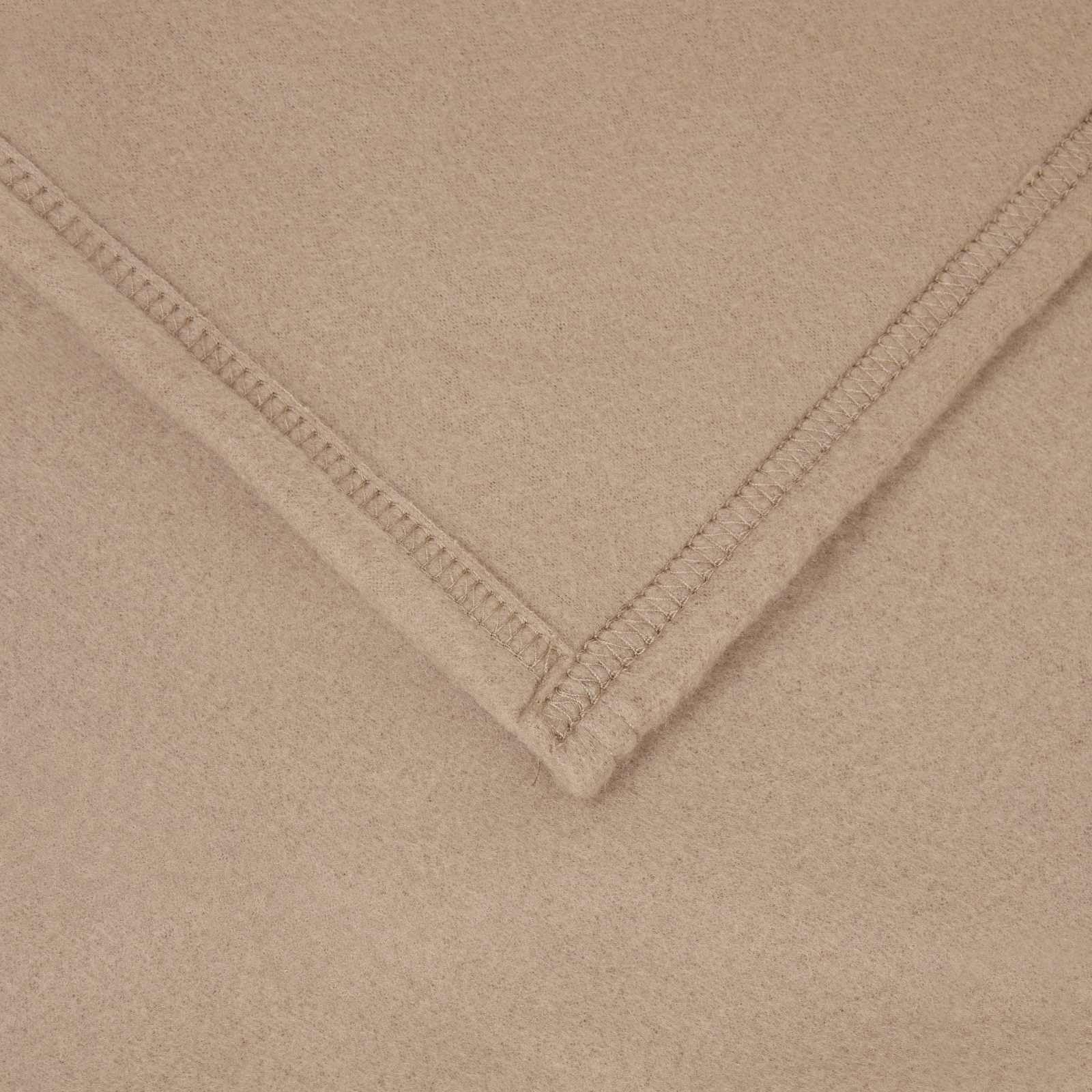 Wohndecke Kamel 280x210 cm 0.8 kg Fleece Wurfdecke