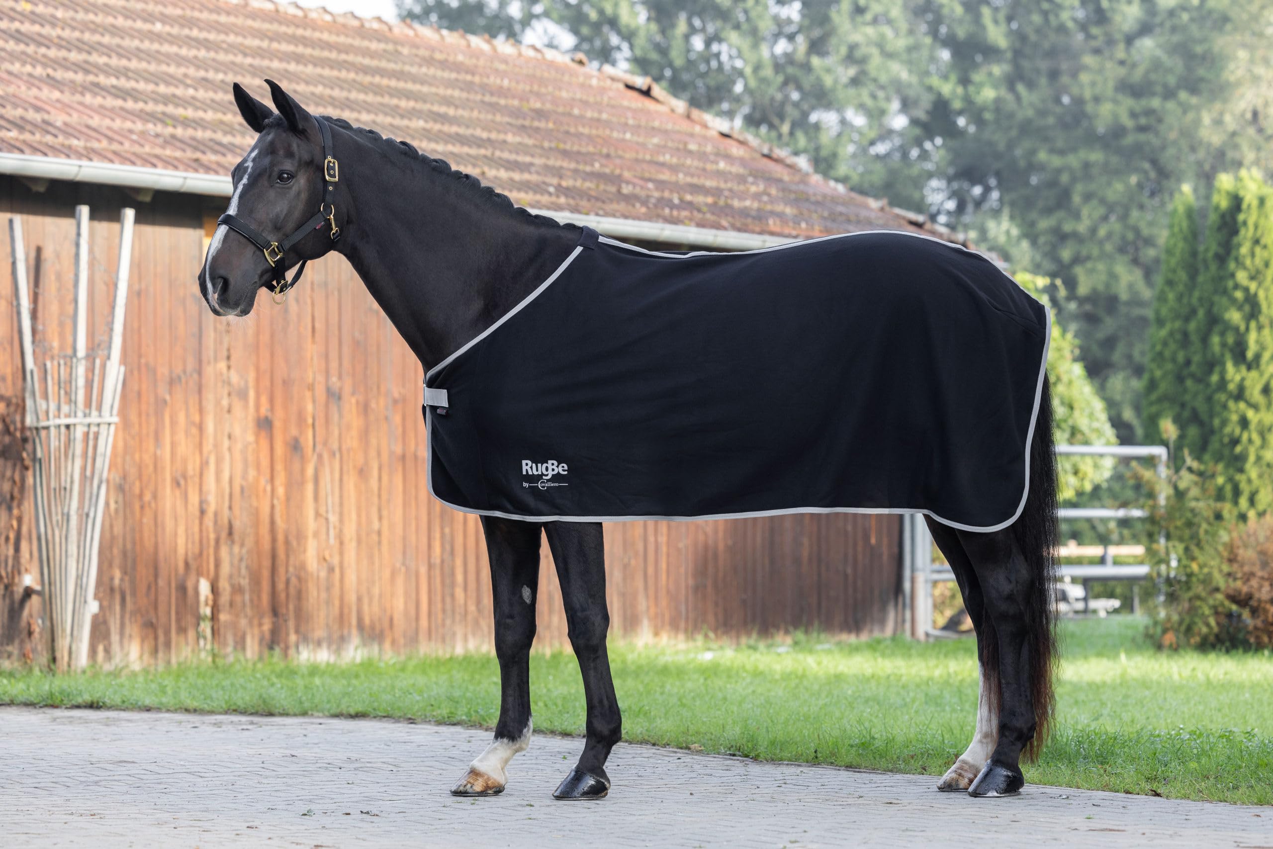 Covalliero Manta Polar RugBe Economic Negro, 115 cm