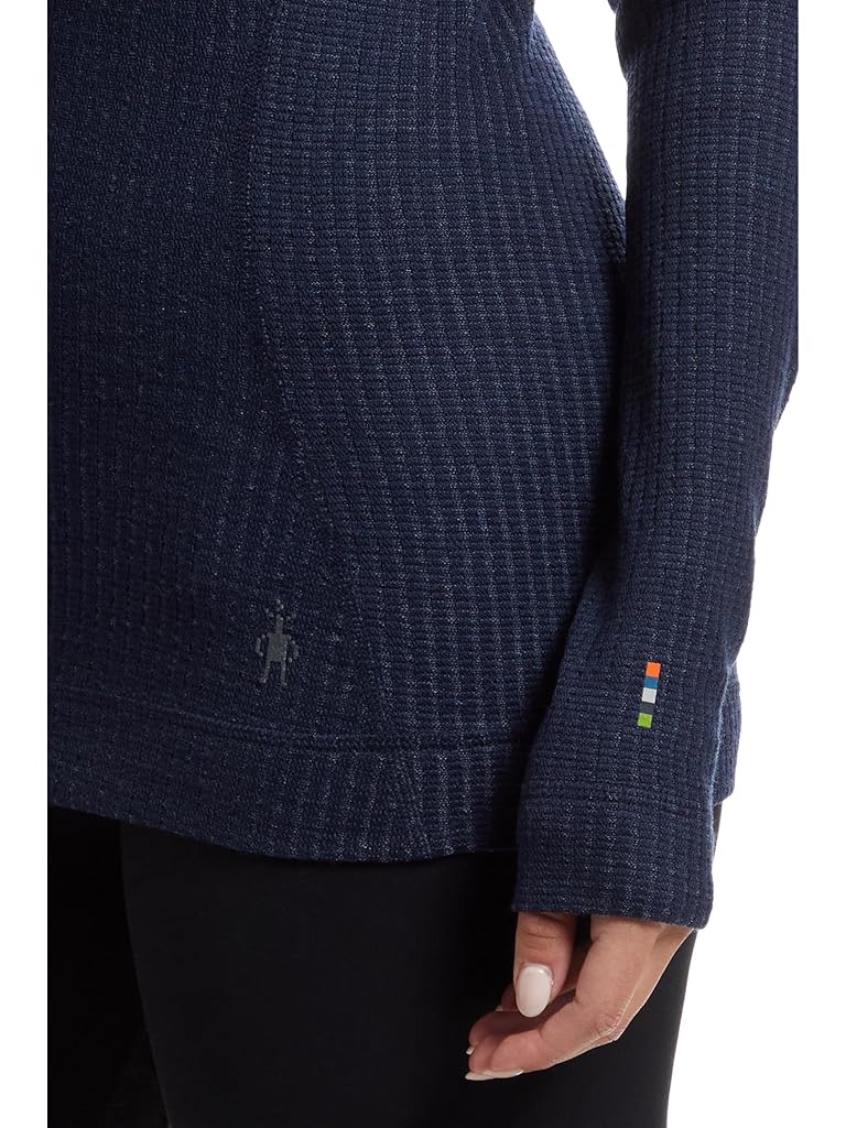 Navy Smartwool Thermal Merino Rib Turtleneck