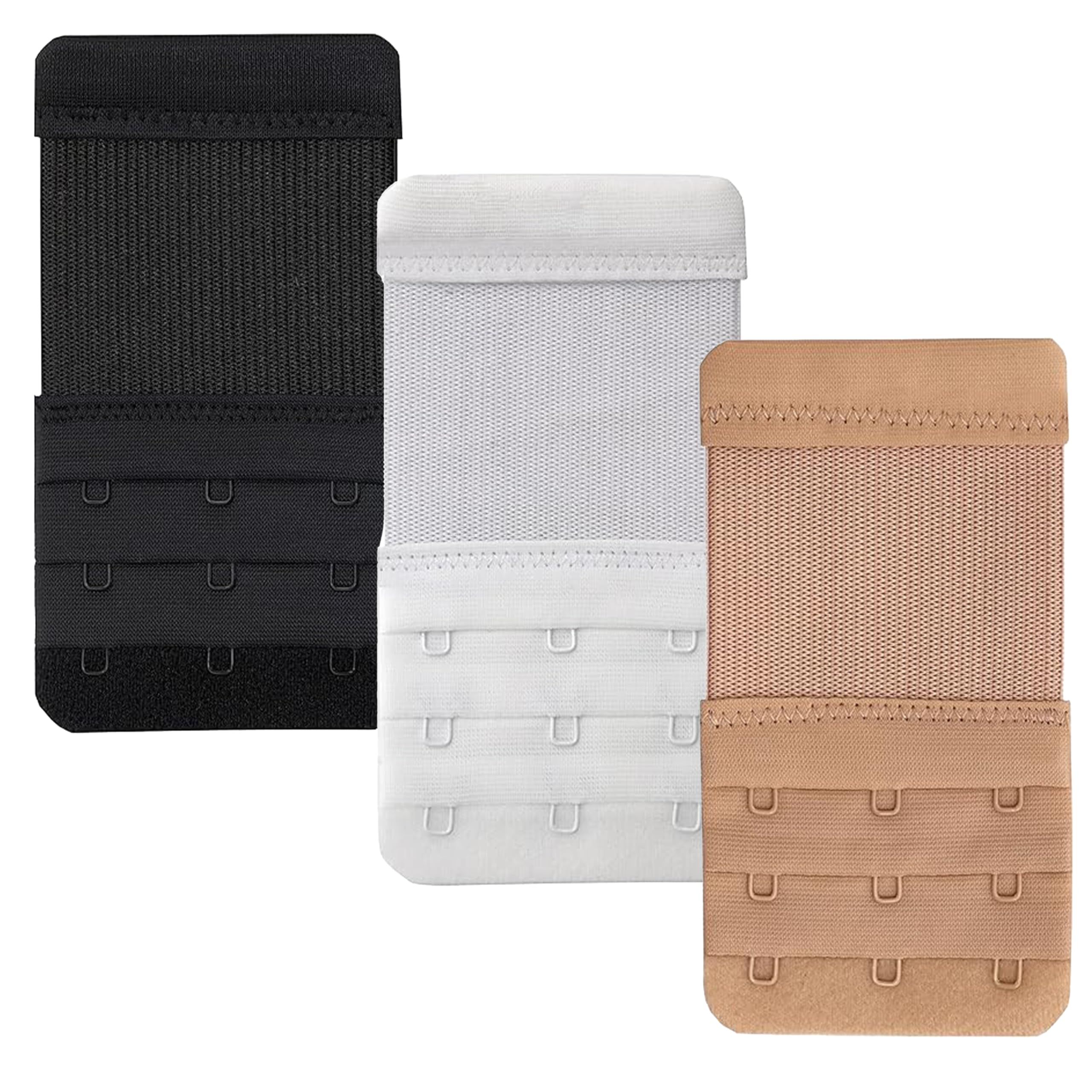 Women's Bra Extenders 2 Hook / 3 Hook Elastic Stretchy Bra Extension Strap