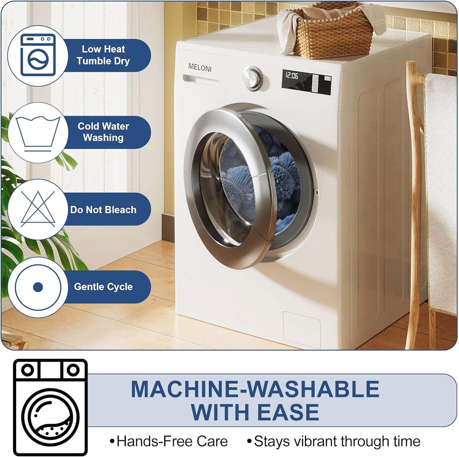 OTOB Couch Cover for Dogs Washable All Seasons Non Slip Fuzzy Pet Couch Covers Sofa Slipcovers Cushion Mat, Plush Soft Cozy Furniture Protector Kids Pet Friendly (Blue, 23.6" x 47.2")