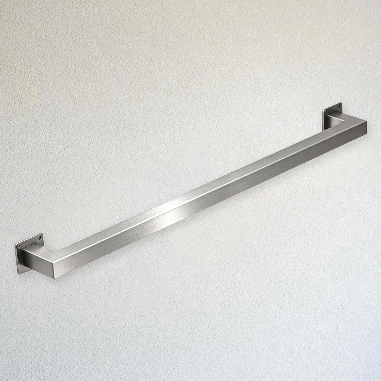 Renmlion One Color Modern Hand Railings For Indoor Stairs Wall Mounted Banister Handrails For Home Bathroom Corridor Decking Stairs Railings Stainless Steel Grab Rail - Complete Kit(13.1Ft/400Cm)