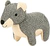 Harry Barker Durable Plush Dog Toys, Herringbone Bear Toy