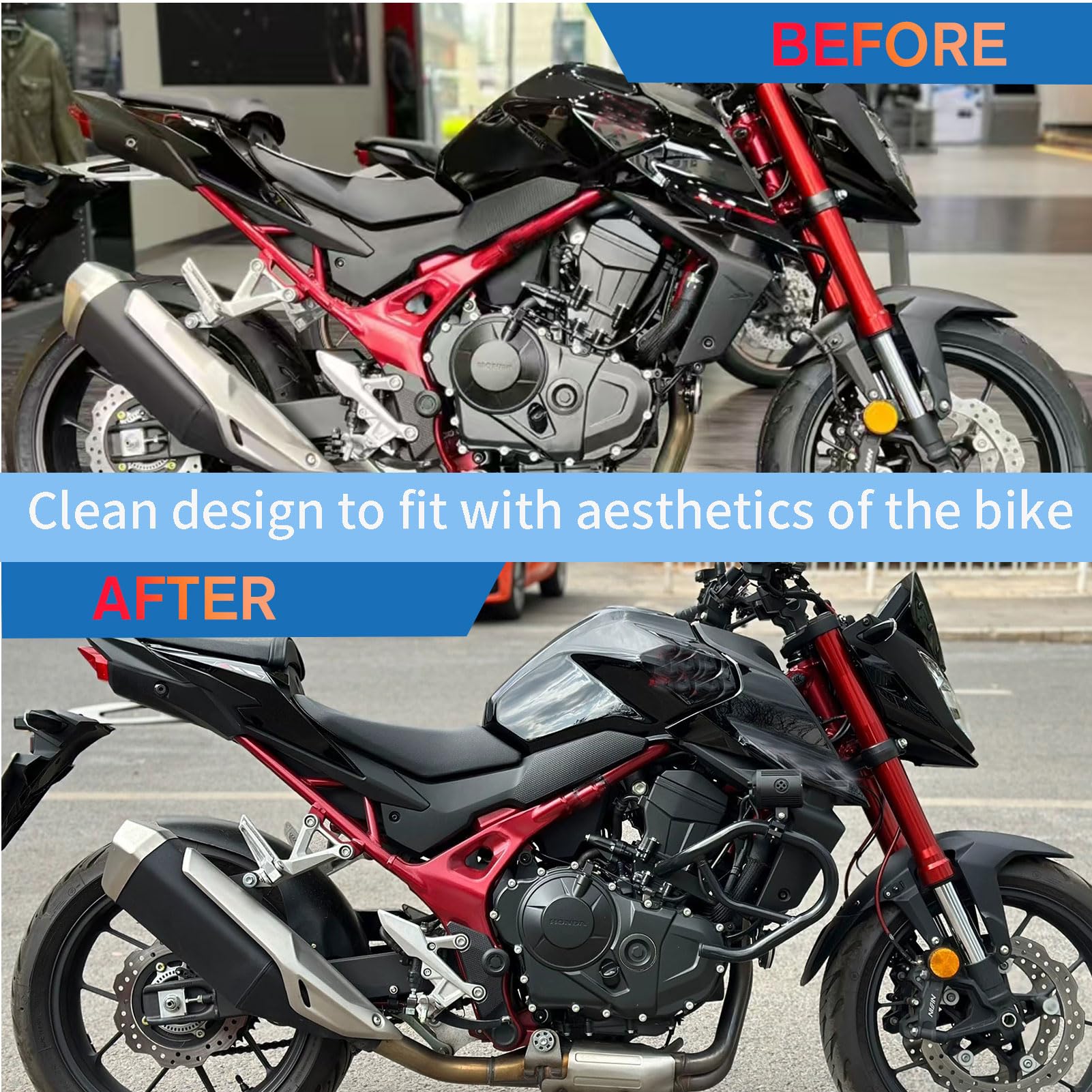 Barra de Choque para Motocicleta, protección de Motor, Deslizadores de Marco, Parachoques, Barra anticaída, Compatible con CB750 Hornet, Accesorios CB 750 Hornet 2022-2025