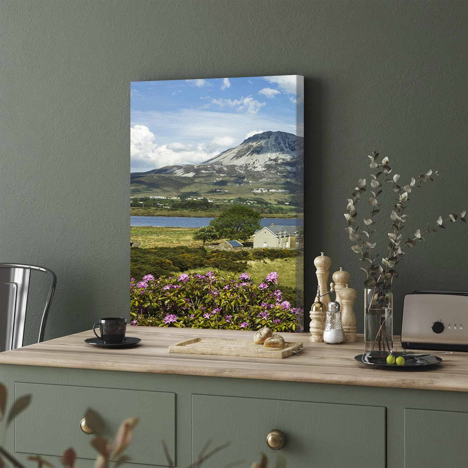 GADGETS WRAP Canvas Gallery Wrap Framed for Home Office Studio Living Room Decoration (11x17inch) - Irris Landscape