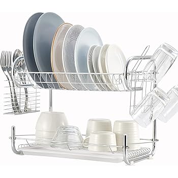 2 tier dish rack amazon