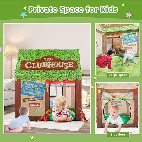 Vista 12 de Tiendas de campaña de juego para niños pequeños con luces de estrella, tienda de campaña para niños y niñas, tienda de campaña para niños y niñas