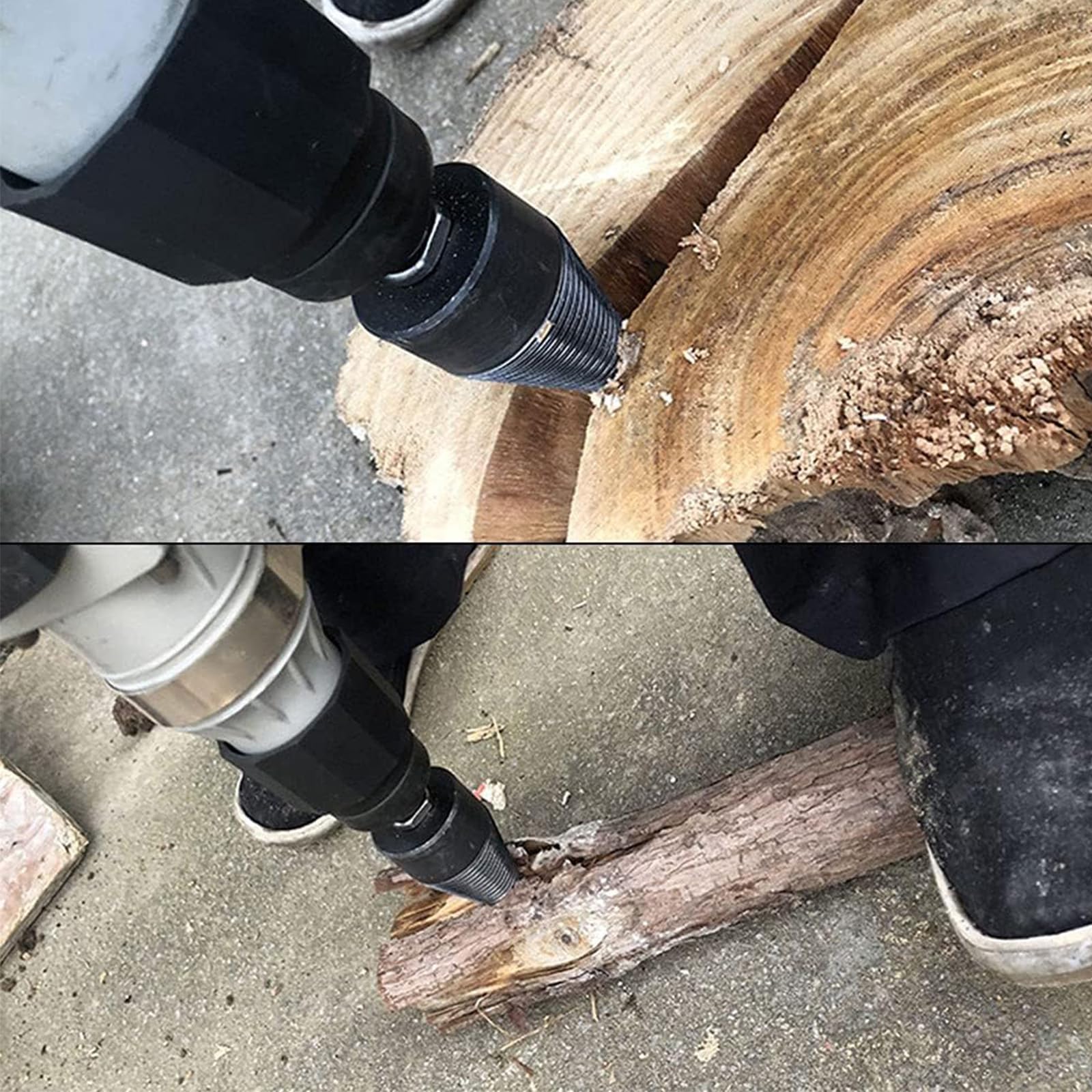 Wood Splitter Drill Bit, Easy Split Drill Bit Wood Splitter, Sherem Easysplit Drill Bit, Wood Splitting Drill Bit, Firewood Drill Bit Wood Splitter (42MM)