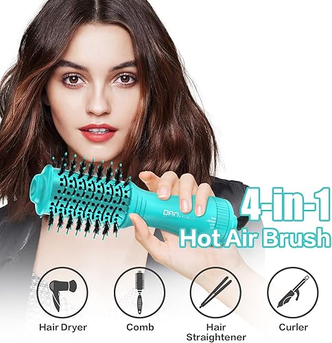 Miniatura 2 de Dan Technology Cepillo secador de pelo, cepillo secador de pelo, cepillo de soplado de aire caliente, 120 V, 3 velocidades, forma ovalada,