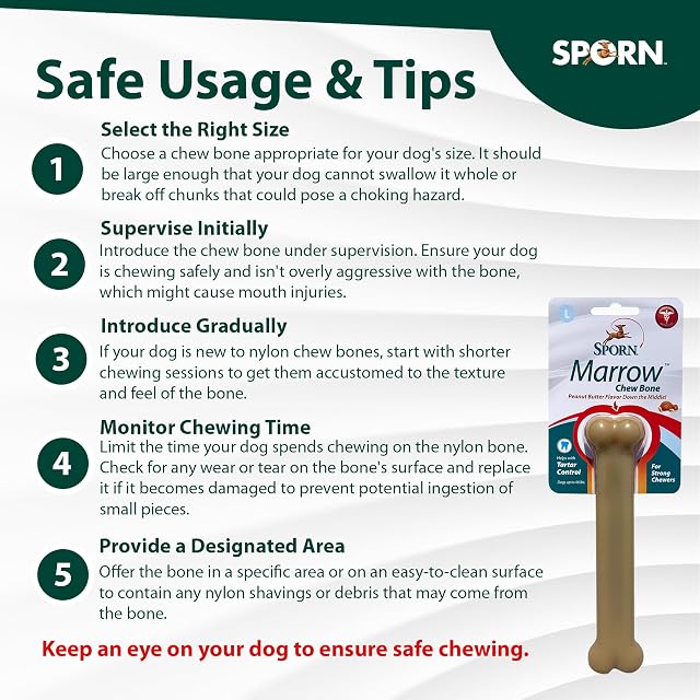 Foto 6 de 7 de Sporn Huesos masticables duraderos para perros de médula para masticadores agresivos