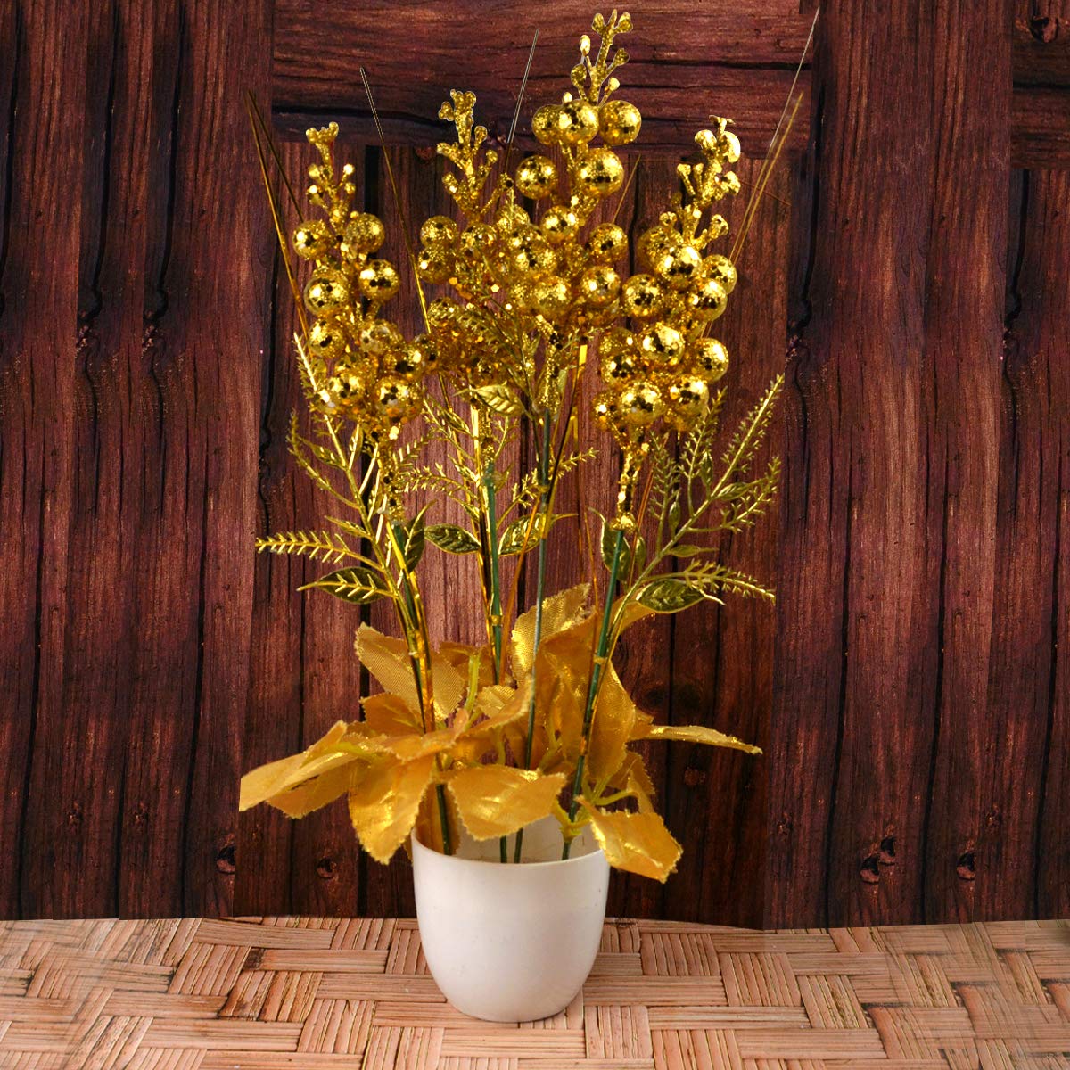 Reiki Crystal Products Beautiful Artificial Plant with Pot | Bonsai Tree/Plants | Bonsai Tree for Indoor with Pot for Office Home Decor Showpiece (Pack 0f 1 pc)