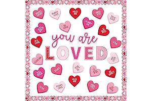 82-Piece Valentine's Day Bulletin Board Decoration Kit