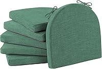 Vista 13 de IPYNBAP Cojines para sillas de comedor con lazos y funda extraíble, cojines para sillas de comedor y cocina con parte inferior antideslizante