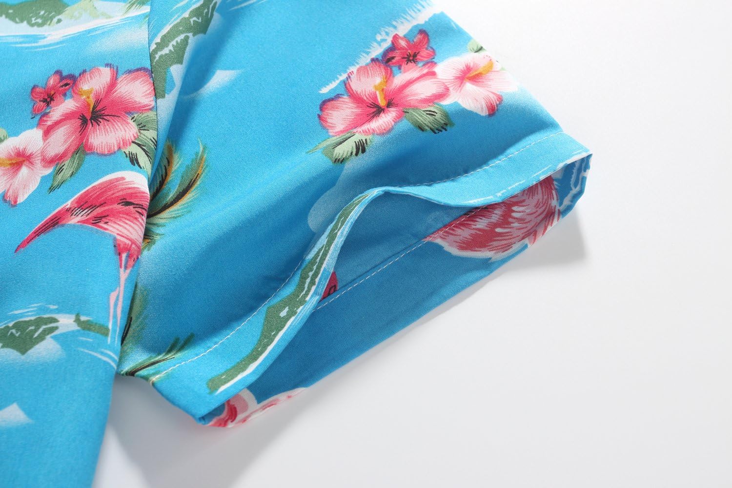SSLR Hawaiian Shirts for Women Flamingo Shirt Tropical Shirts for Women Summer Casual Short Sleeve - Image 6