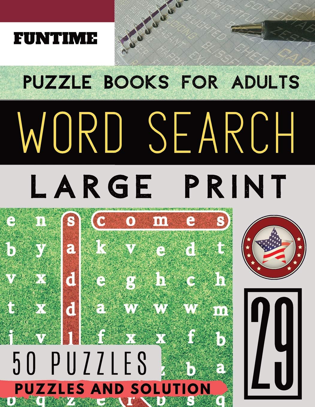 Buy Word Search Puzzle Books for Adults Large Print: FunTime Activity ...