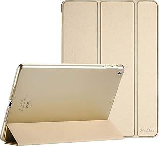 ProCase iPad 9.7 Case (Old Model) 2018 iPad 6th Generation / 2017 iPad 5th Generation Case - Ultra Slim Lightweight Stand Case with Translucent Frosted Back Smart Cover for iPad 9.7 Inch –Gold