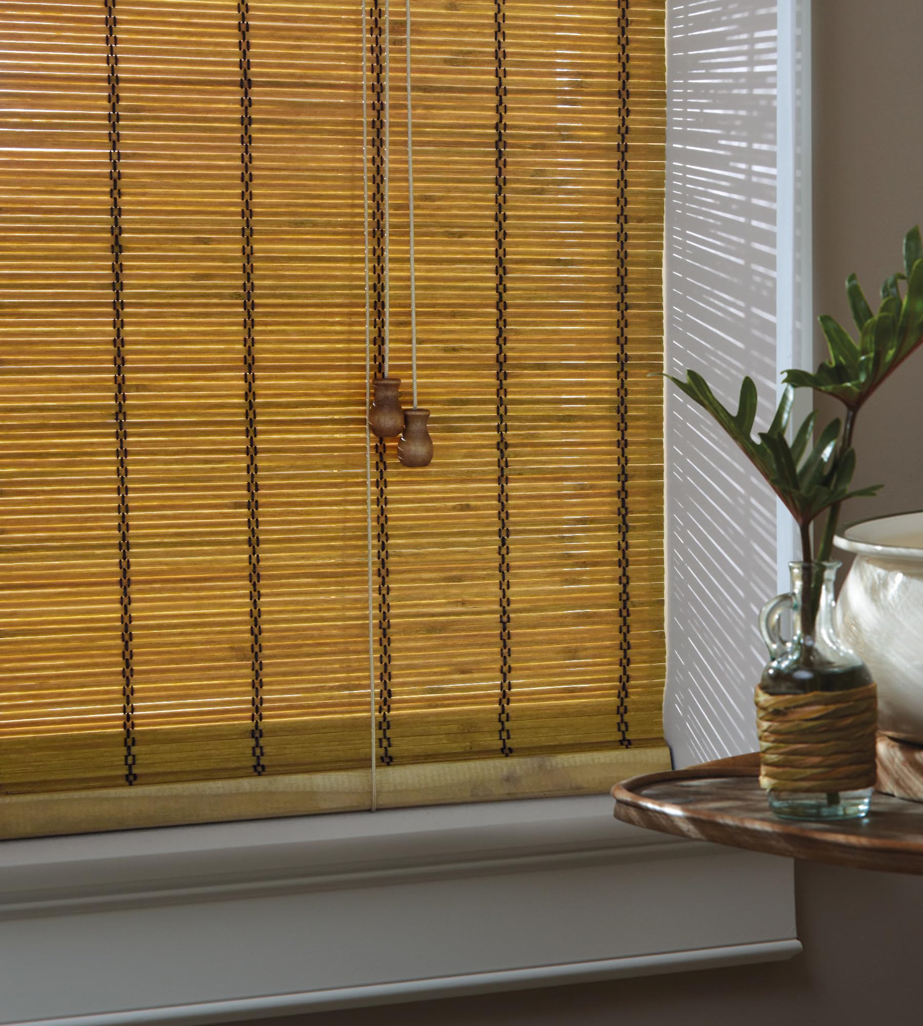 Tenda A Rullo In Bambù Victoria M. - 150x160 Cm, Marrone, Montaggio Senza Fori Per Interni - Foto 4