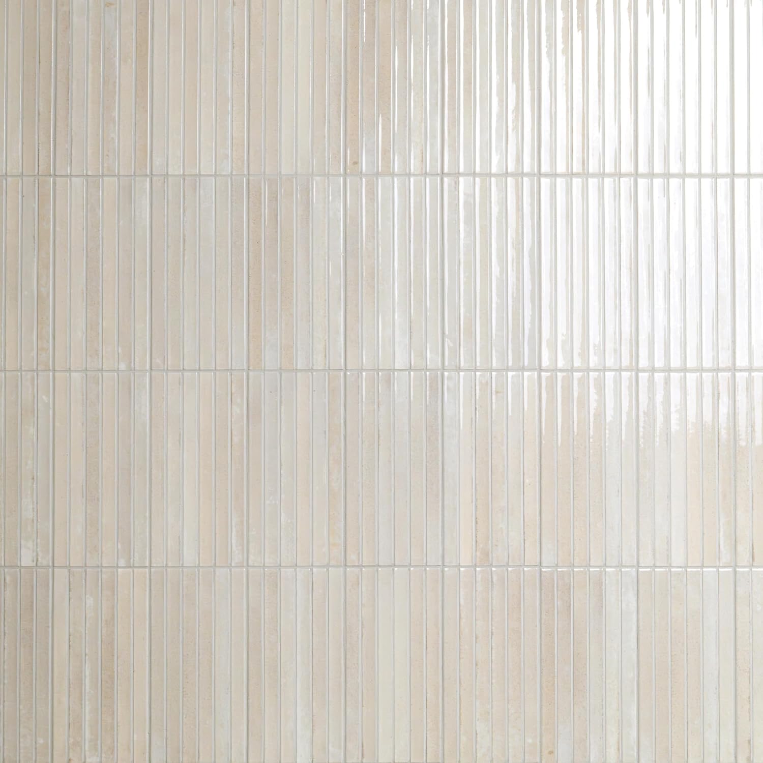 MSI Marino 5 in. x 10 in. Cashmere Cream Glossy Fluted Slat Wall Tile miniatura 1