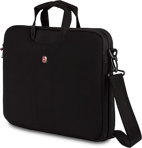 Wenger Equipaje Slimcase Legacy, Negro -, Legacy - Funda acolchada para laptop con correa ajustable para el hombro