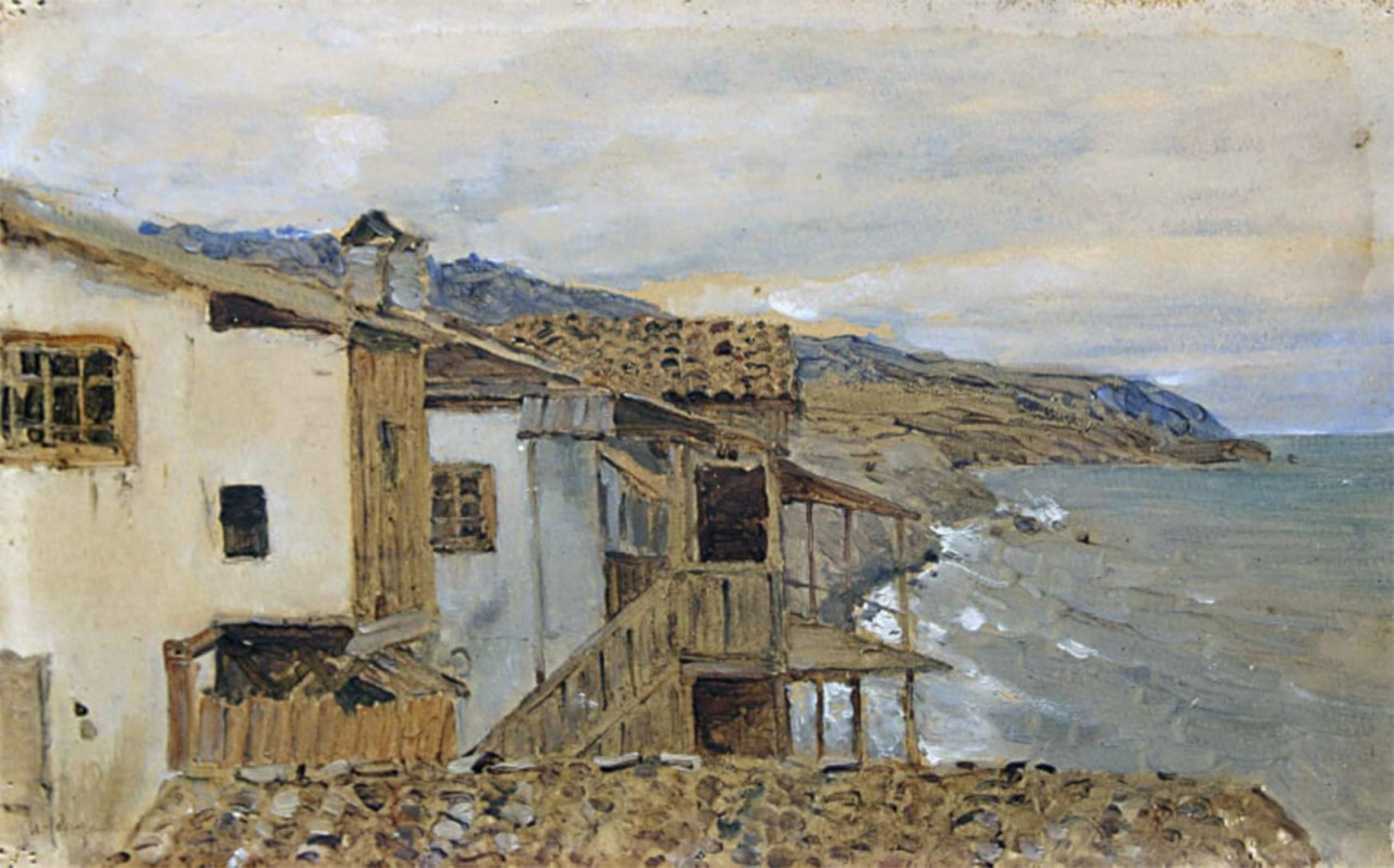 SERENDIPITP Vintage Wall Art Canvas Nordic Poster Canvas Print Picture the View of the Sea. Crimea. by Isaac Levitan Wall Art Poster for Home Decor 60x90cm