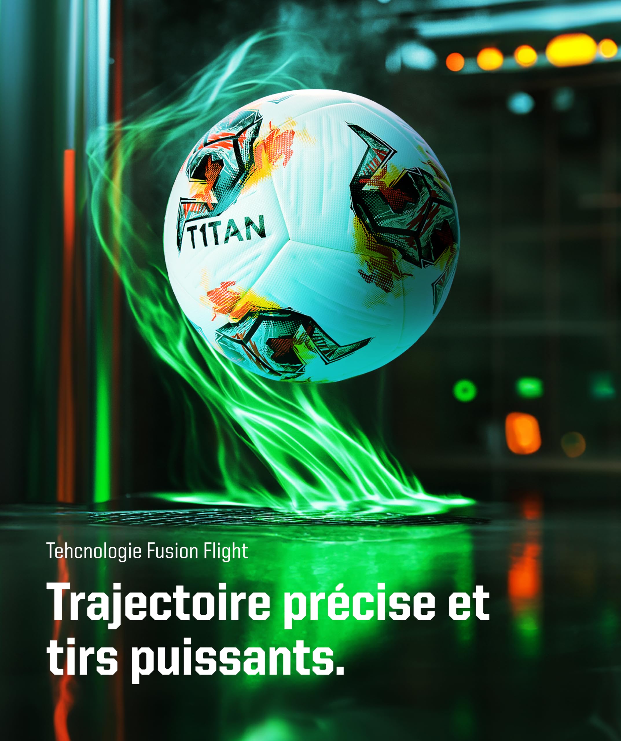 T1TAN Ballon de Football Taille 5 pour Clubs – Ballon de Match + Ballon d'entraînement Homme & Femme Taille 5 – Thermocollé – sans Couture