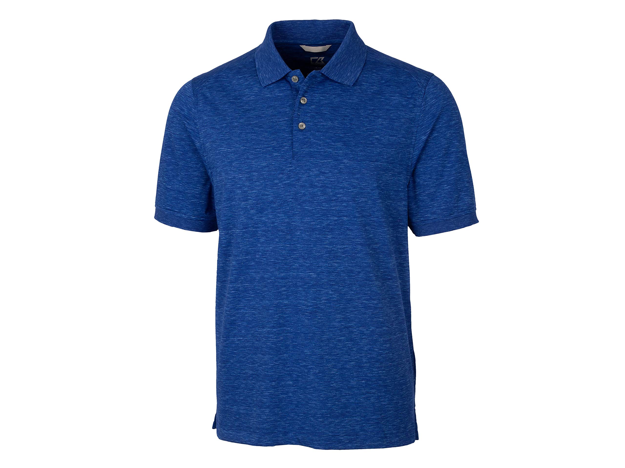 Cutter & Buck Men's Advantage Polo Space Dye Shirt, Dark Tour Blue, Large