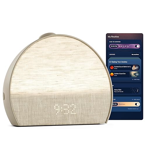 Hatch Restore 3 Sunrise Alarm Clock, Sound Machine, Smart Light (Greige) - White Noise, Screen-Free Sleep Routine - Greige - Restore 3