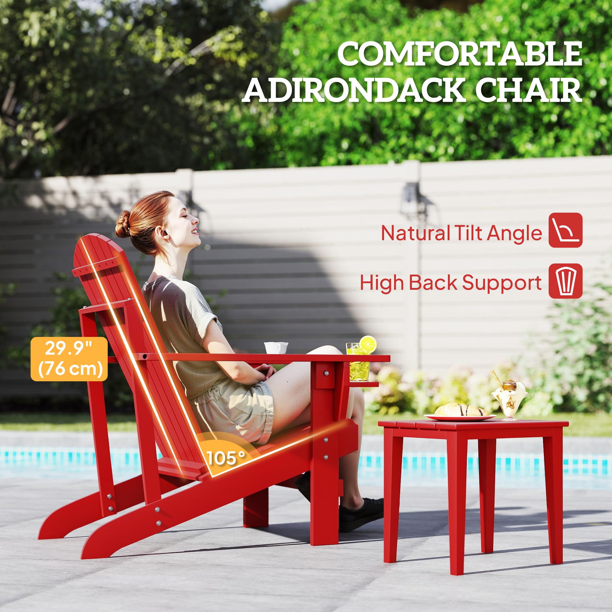 テーブル・チェア・ハンモック KCC105 Standard Oak Red Chair KCC105 Standard Oak Red Chair 【公式通販】