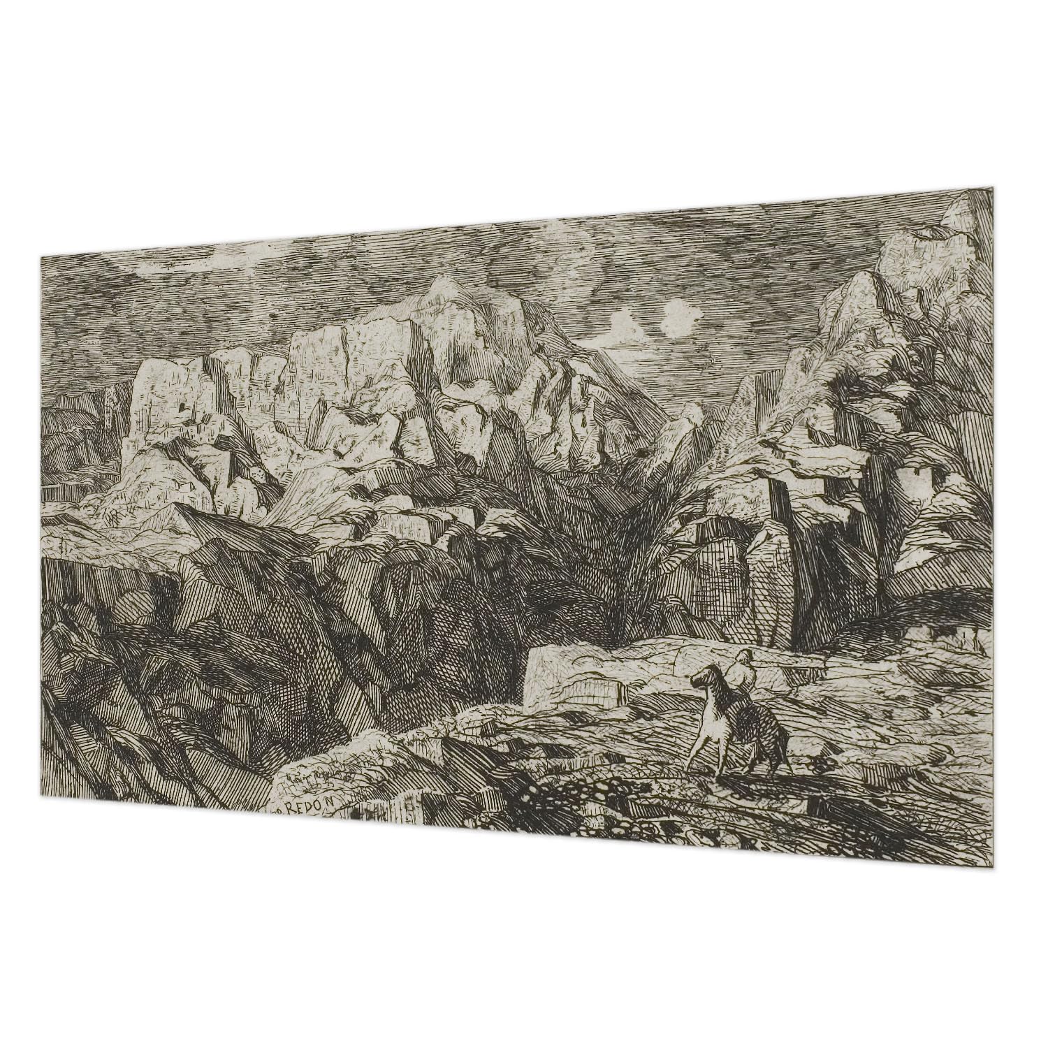 Tapisserie intissée paysages de montagne 416x254 cm décoration intérieure salon