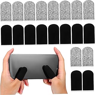 FUOYLOO Berços 40 Peças De Dedo Anti-Suor Capa De Dedo Mangas De Polegar Mangas De Dedo De Tela Para Jogo De Telefone Berço De Dedo Anti-Suor Tela Touch Cover Protetor Acessórios