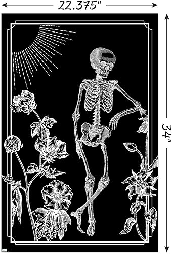 Miniatura 3 de Trends International Skeleton - Póster de pared de naturaleza, 22.375 x 34 pulgadas, paquete de póster y clip