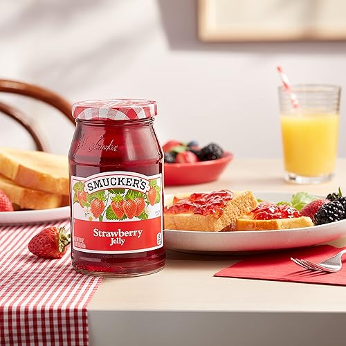 Miniatura 5 de Smuckers - Jalea de fresa hecha con jugo de fruta real tarro de vidrio de 12 onzas paquete de 1