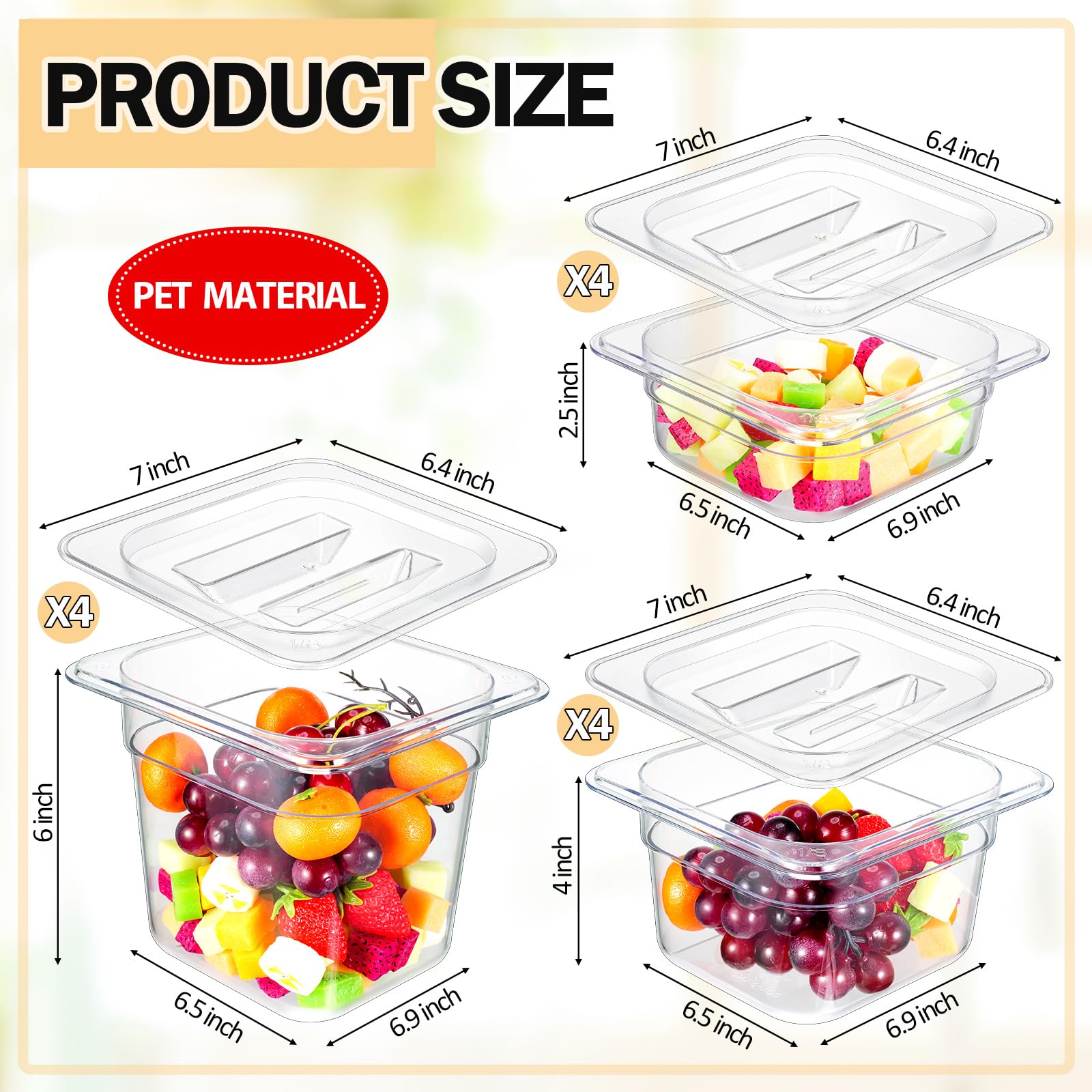 Plastic Hotel Pans Restaurant Plastic Food Pans & Covers – Gator