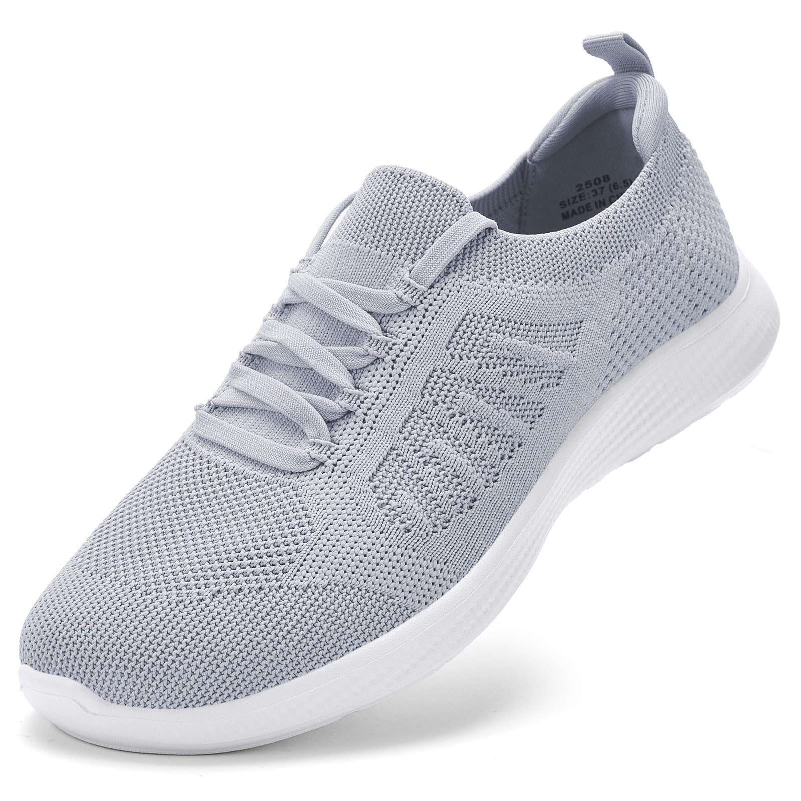 Puxowe Sneaker Damen Slip On Freizeit Laufschuhe Memory Foam Bequeme Sportschuhe für Walking Jogging