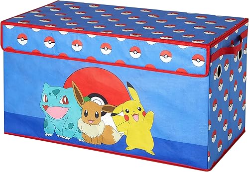 Miniatura 107 de Idea Nuova Cocomelon - Baúl plegable de almacenamiento de juguetes para niños, duradero con tapa Cocomelon,Batman Caballero Oscuro,Azul -