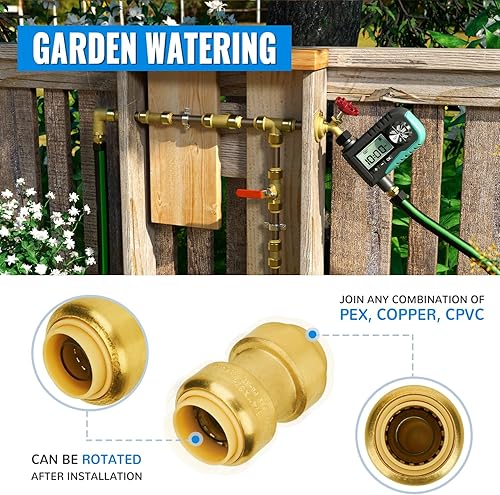 Miniatura 73 de SUNGATOR Camiseta de 1/2 pulgada, accesorios Pex de empuje de 1/2 pulgada, accesorios en T de 1/2 pulgada, conector en T de plomería sin plomo