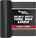 Precision Defined Professional Grade Tool Box Liner, 16 ft x 16", Black | Tool Box Drawer Liner, Shelf Liner Non Slip Mat, Thick Cabinet Shelf Liner, Toolbox Drawer Liner