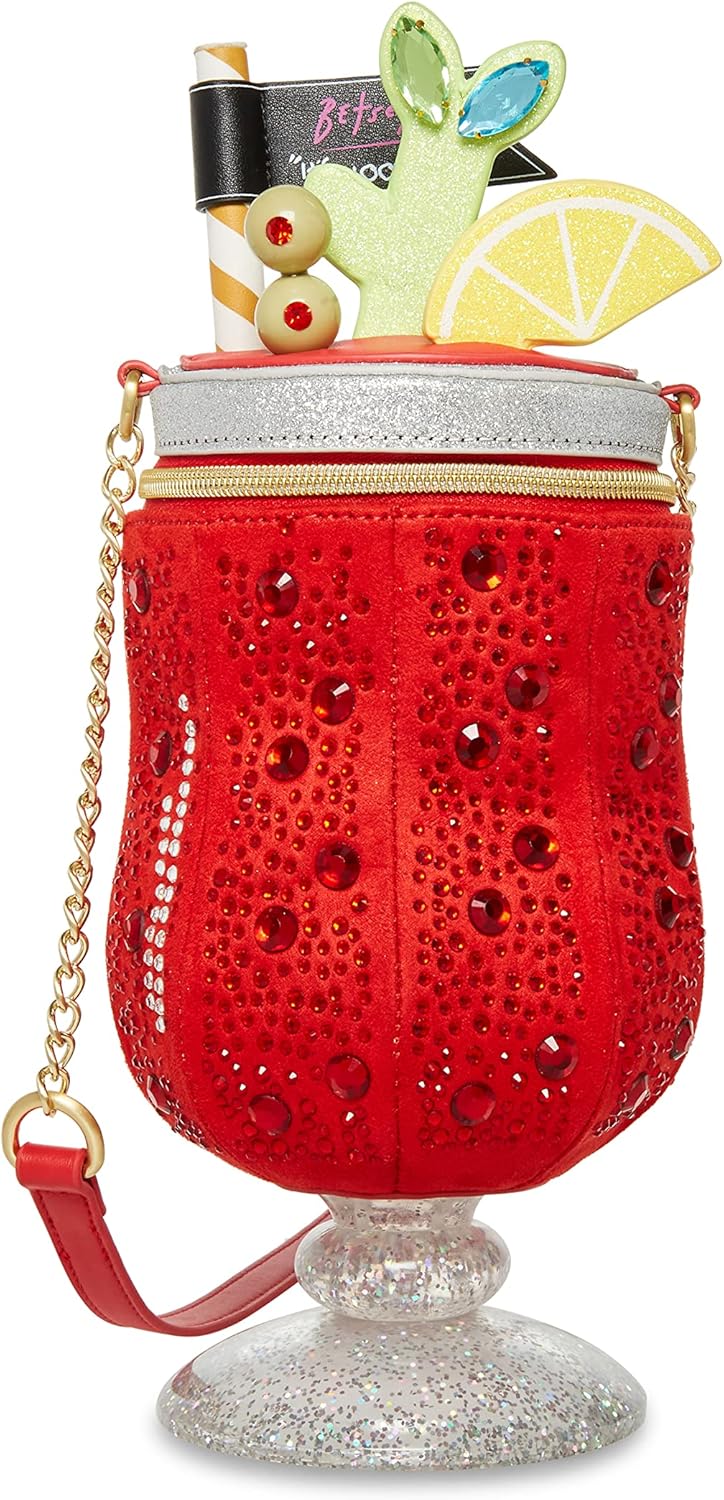 Betsey Johnson Bloody Mary Crossbody, Red Handbags