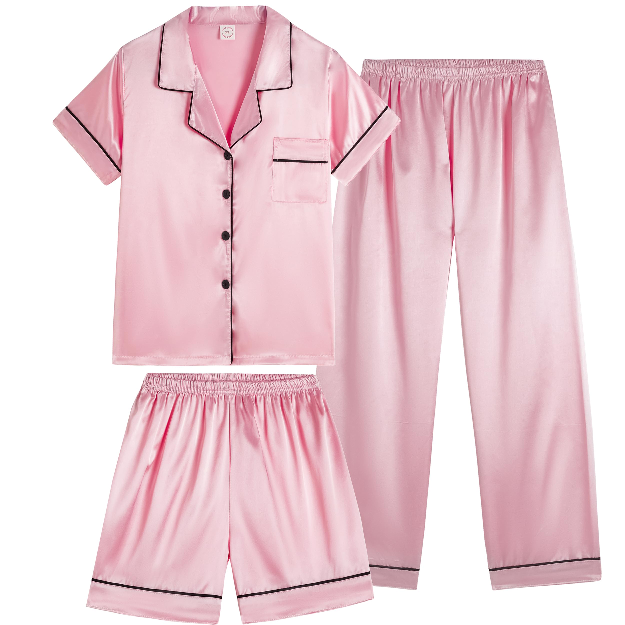 Nightwear Unisex Satin Pajama Set Vopmocld Satin Pajama Sets