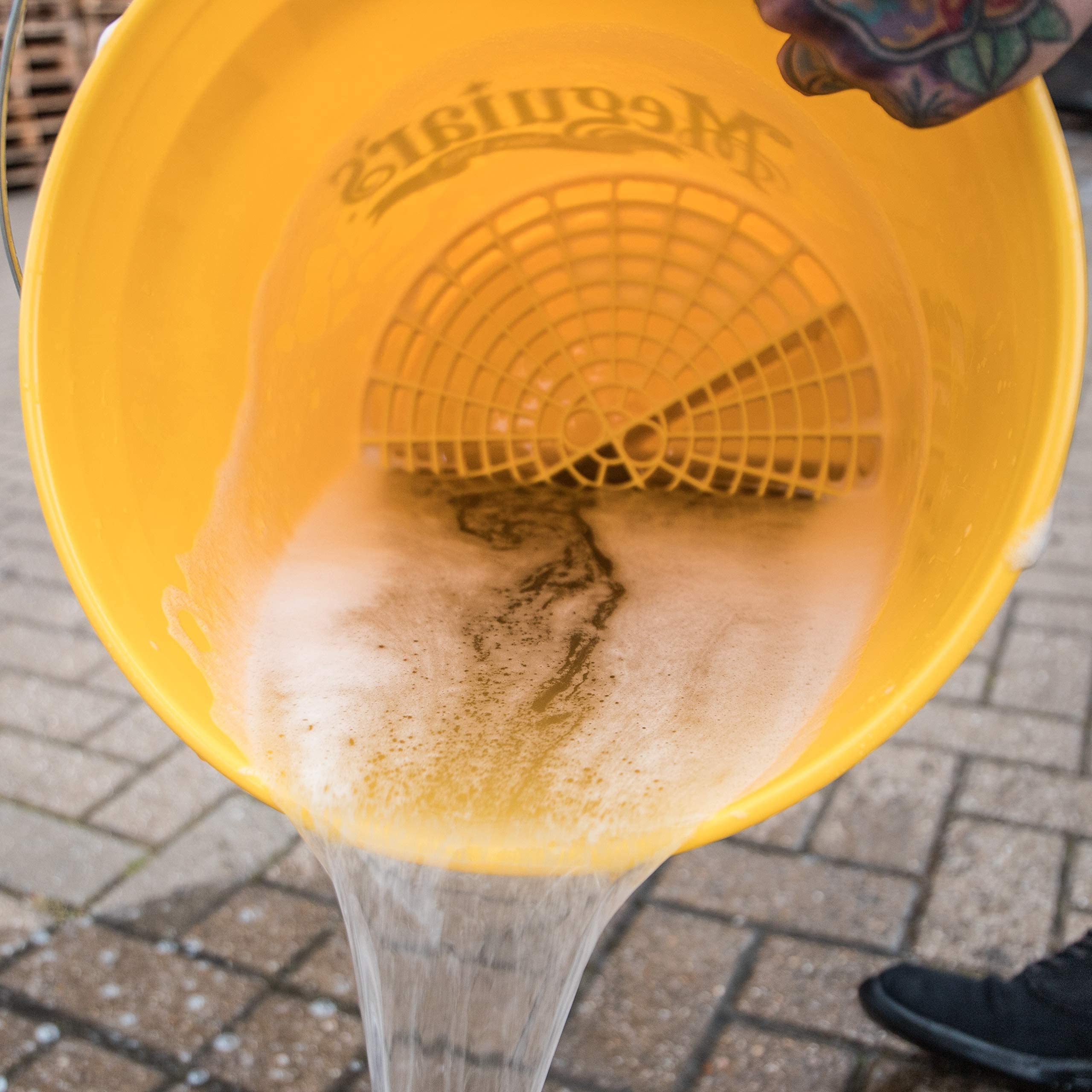 Meguiar's X3003 Professional Car Wash Grit Guard (wiadro do mycia samochodu sprzedawane oddzielnie), żółta