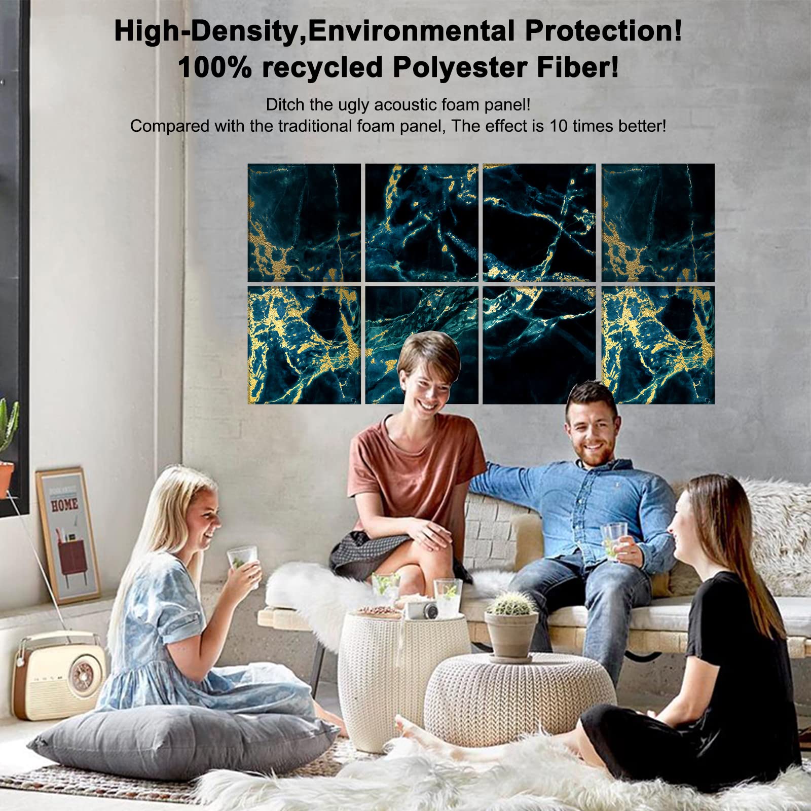 Buy BUBOS Art Acoustic Panels Soundproof Wall Panels,Sound Absorbing