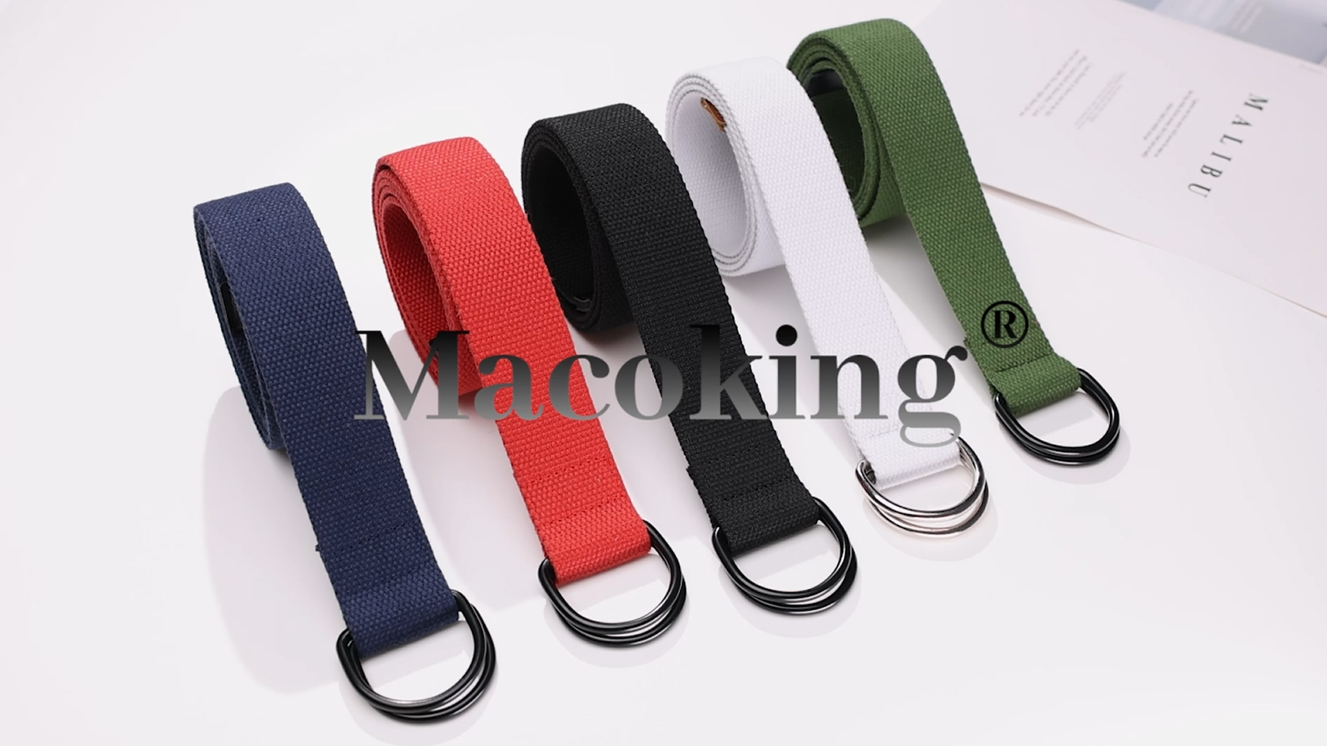 Ceinture En Tissu Basique 110-130 Cm - Unisexe, Largeur 4 Cm, Boucle Métal, Travail