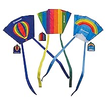 Schildkröt Aquilone Tascabile e Maneggevole, 45x32cm, Incluso Cavi in Poliestere 5 kp con Maniglia, Scala Beaufort 2-4