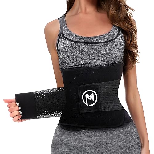 MERMAID'S MYSTERY Waist Trimmer with Back Support Bars – Sweat Enhancing Fitness Belt for Men & Women – Premium Quality