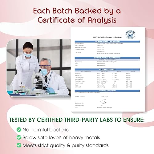 Miniatura 8 de VITAL HERBAL D-manosa liposomal con arándano y pimienta negra  Fórmula de alta absorción  Apoya el equilibrio urinario, comodidad digestiva y